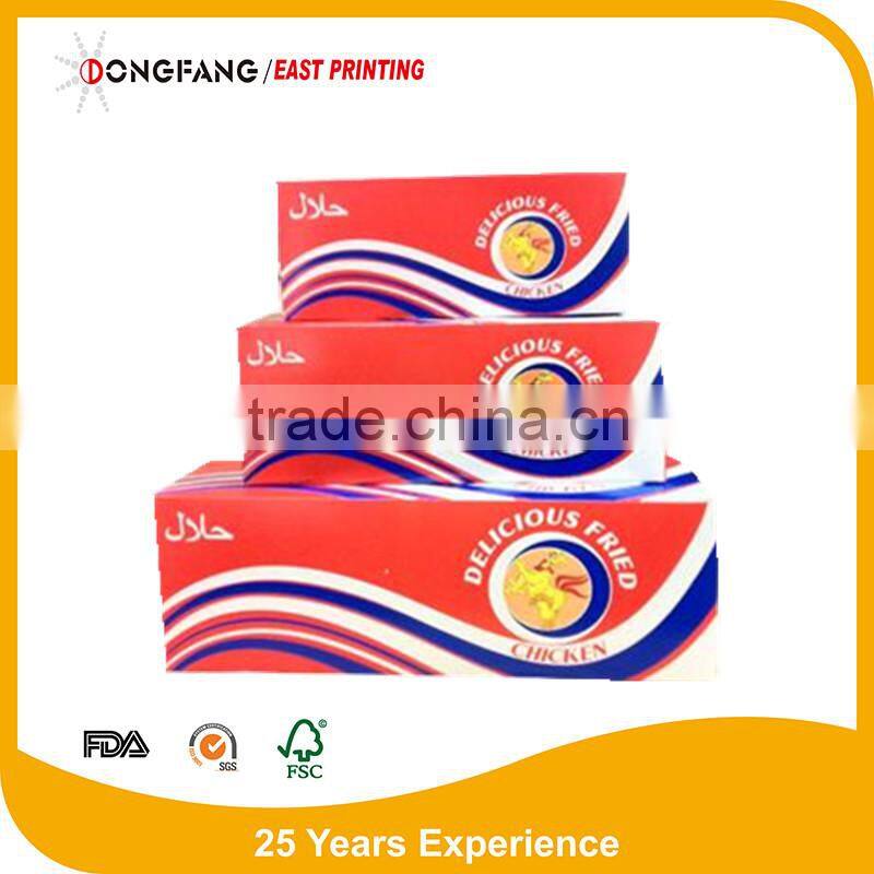 ivory card board folding paper food packaging paper chicken wing boxes