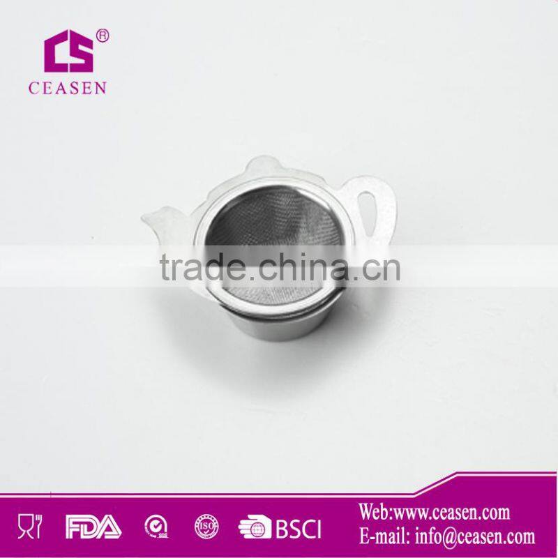 UST017 new design 2014 kitchen metal stainless steel mesh tea bag strainer