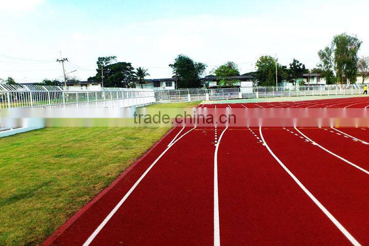 Full polyurethane spray coating running track, polyurethane flooring materials