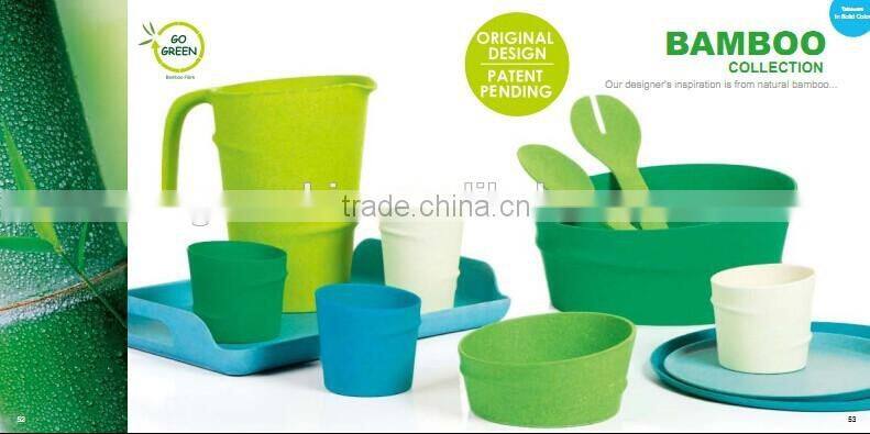 greensun factory supply bamboo fibre eco friendly tray, bamboo tray for holding food, drink,