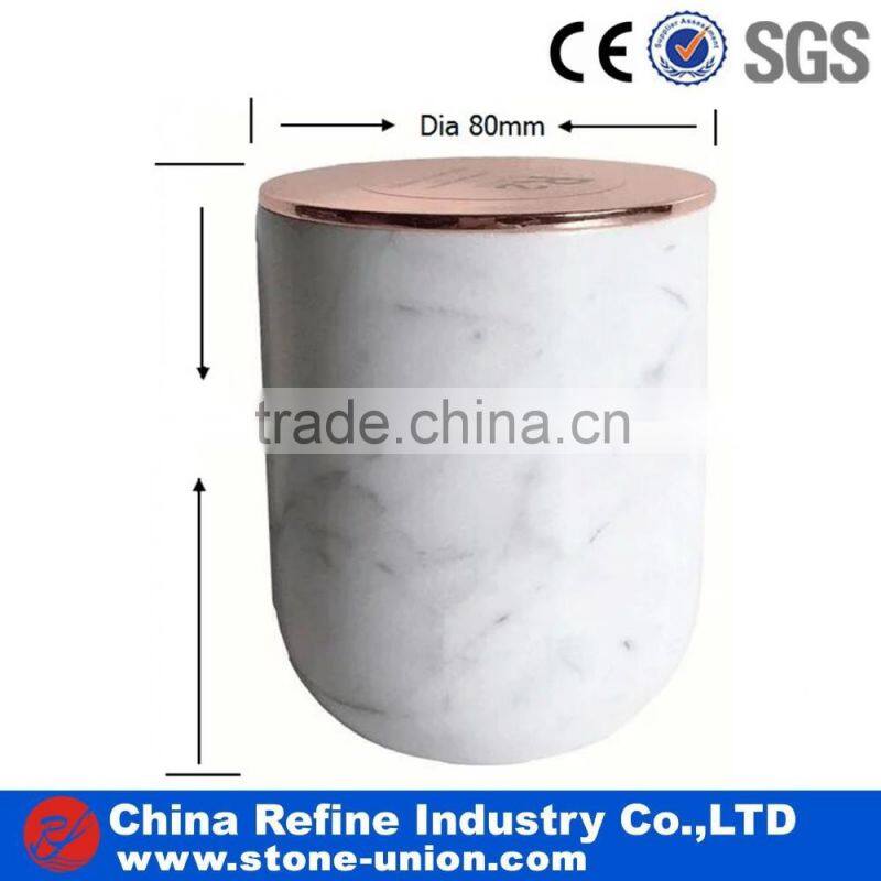 Stainless Steel Copper candle cup and vase with soy candle wax jar