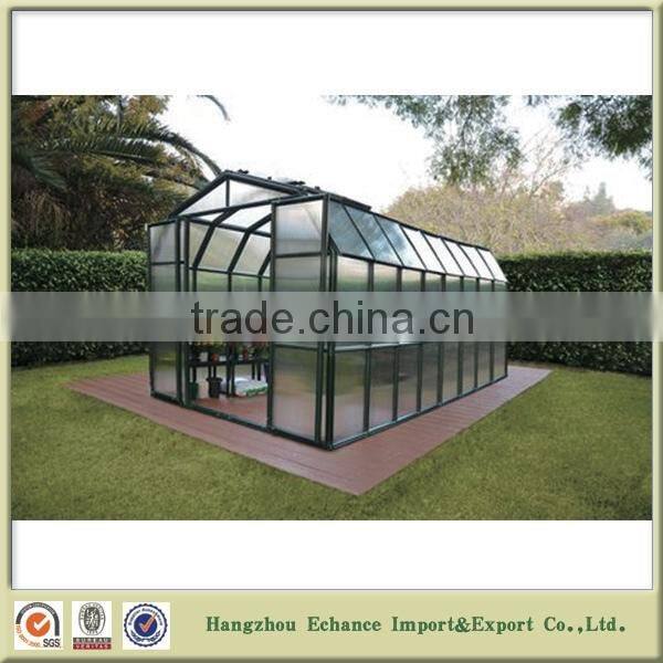 Garden Green house/garden greenhouses Aluminum frame and plastic board Hot sell in German