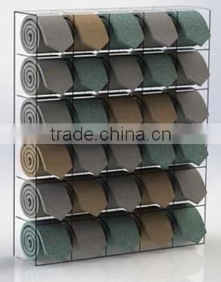 Acrylic tie display rack stand cabinet 2016