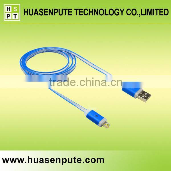 Mobile Accessory LED USB Cable, Lighting Data USB Cable for Mobile Phone