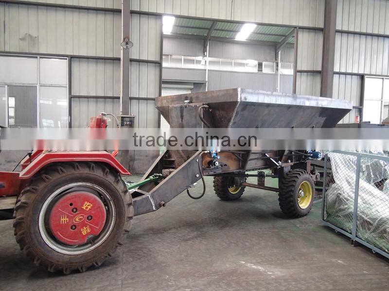 tractor mounted truck spreader compost spreader