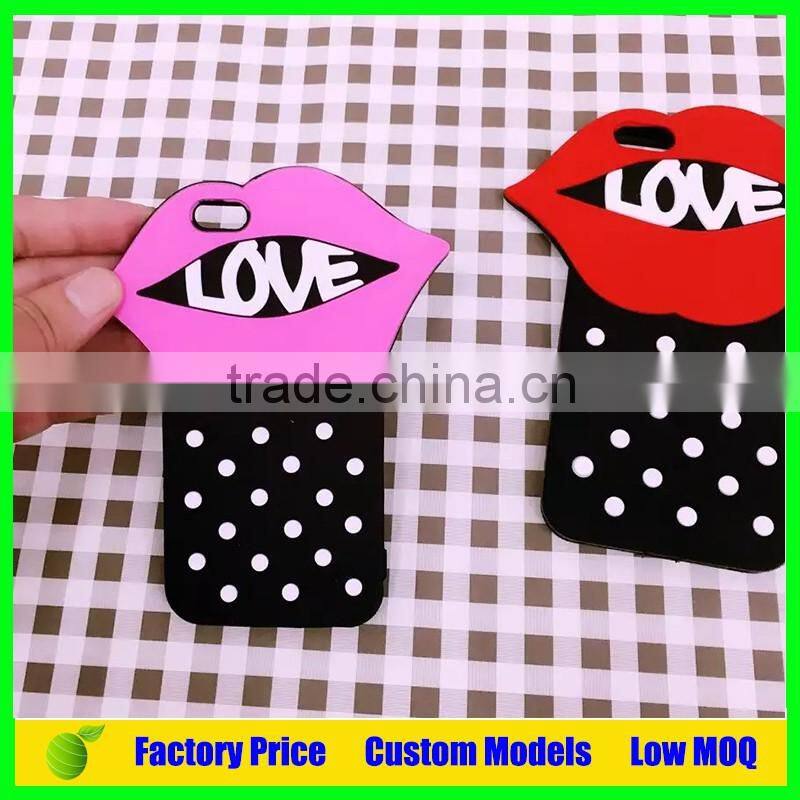 Big month love silicone mobile 3d phone case for Sony Xperia Z Ultra L39h phone back case cover
