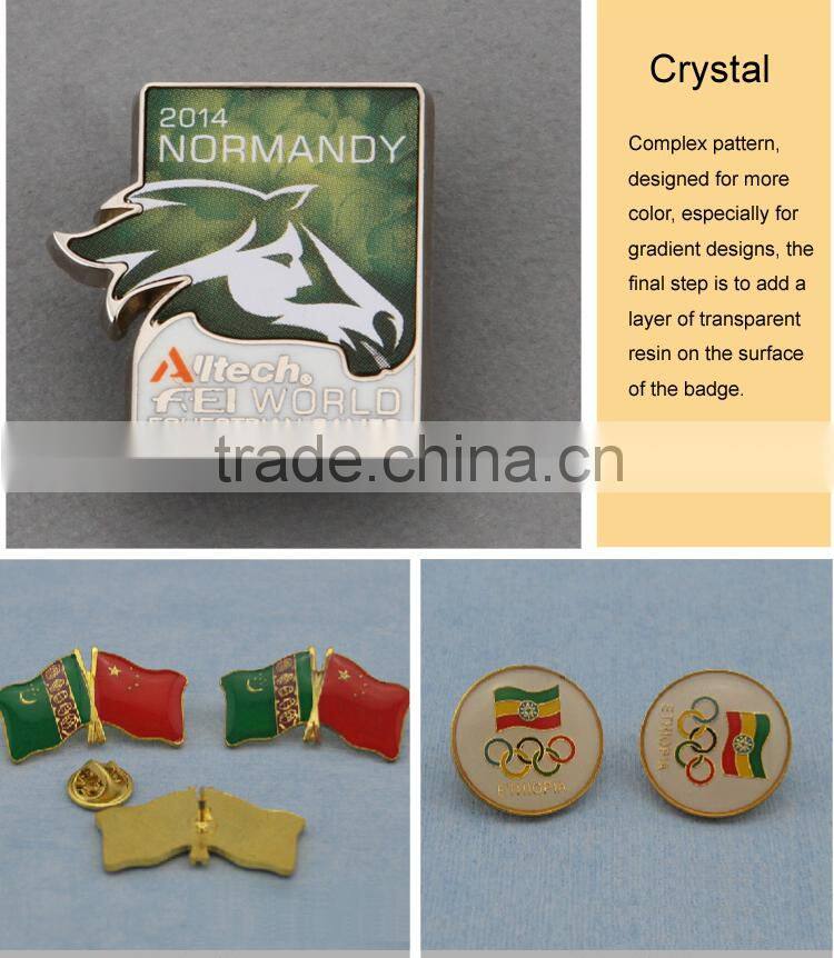 Professional metal sheriff star badge with CE certificate