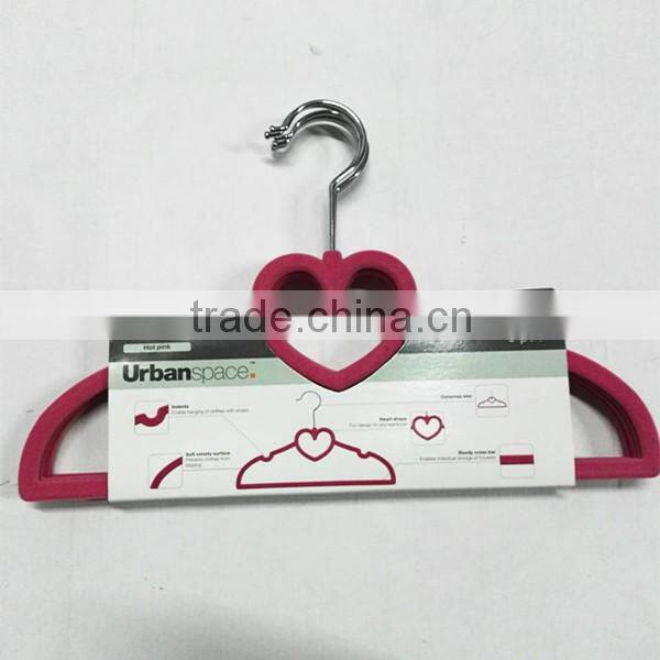 velvet kids hanger anti-slip children hangers 33CM length