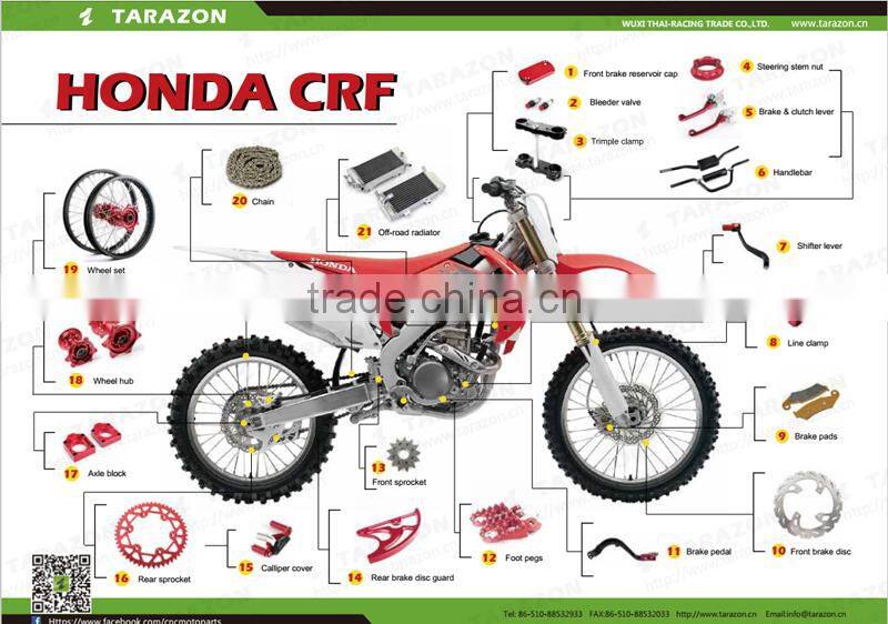 TARAZON brand hot sale motorcycle spare parts for Suzuki dirt bike
