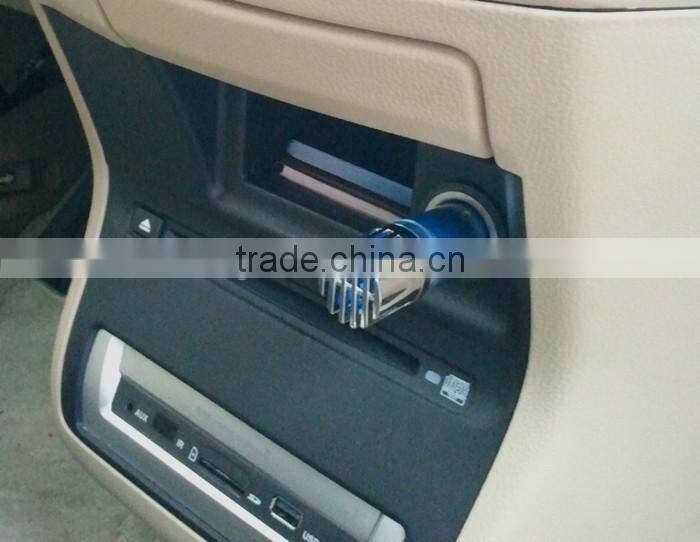 Multifunctional Car Perfume Vehicle-Mounted Fashion luxury gold/silver Car Air Freshener/car air purifier