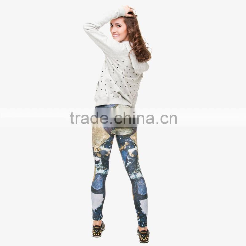 factory price 3d digital full print colorful womens gym leggings printed