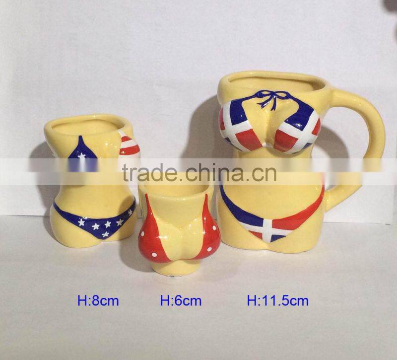 Jamaica flg bikini beauty girl body mug