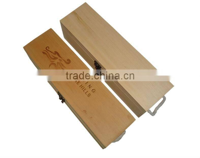 wooden wine carrier case