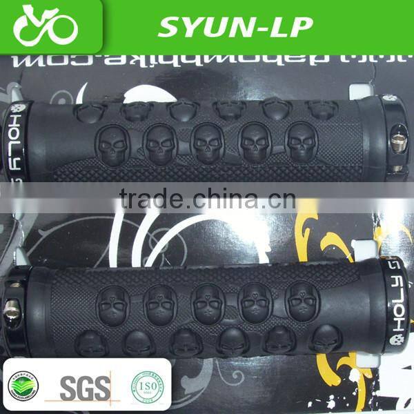 sanyun bicycle parts factory hot sell colored bicycle grips skull bicycle grip