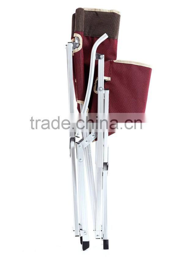 portable beach camping aluminum patio chair with carrybag