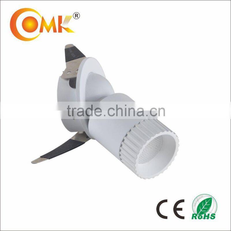 7W white painted Swivel surface mounted cob spotlights