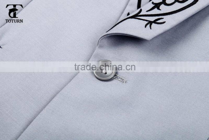 hot new products for 2016 High Quality Wholesale formal frock dress embroidery design man's suits