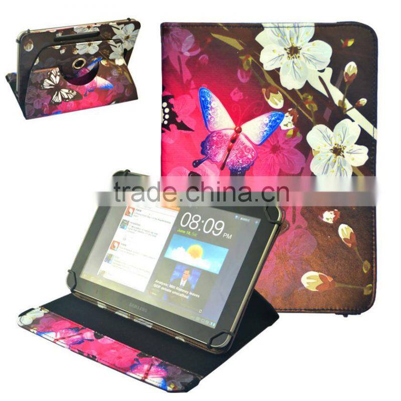 High Quality 360 rotation Printed Universal Tablet Leather Case For Asus 7 inch 8inch 9inch 10inch