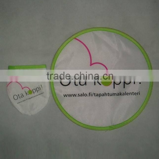 China cheap custom Nylon Polyester Folding Custom Foldable Frisbee