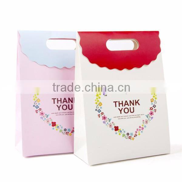 2016 hot sale paper shopping bag wholesale Kraft paper bag