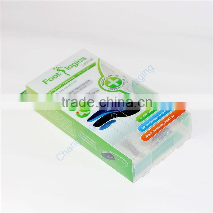 2016 customized folding plastic box for insole packaging