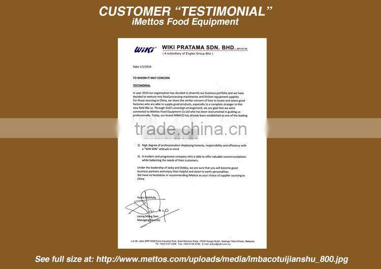 iMettos Hotel Restaurant Bakery Equipment For Sale Bakery Equipment With Competitive Price