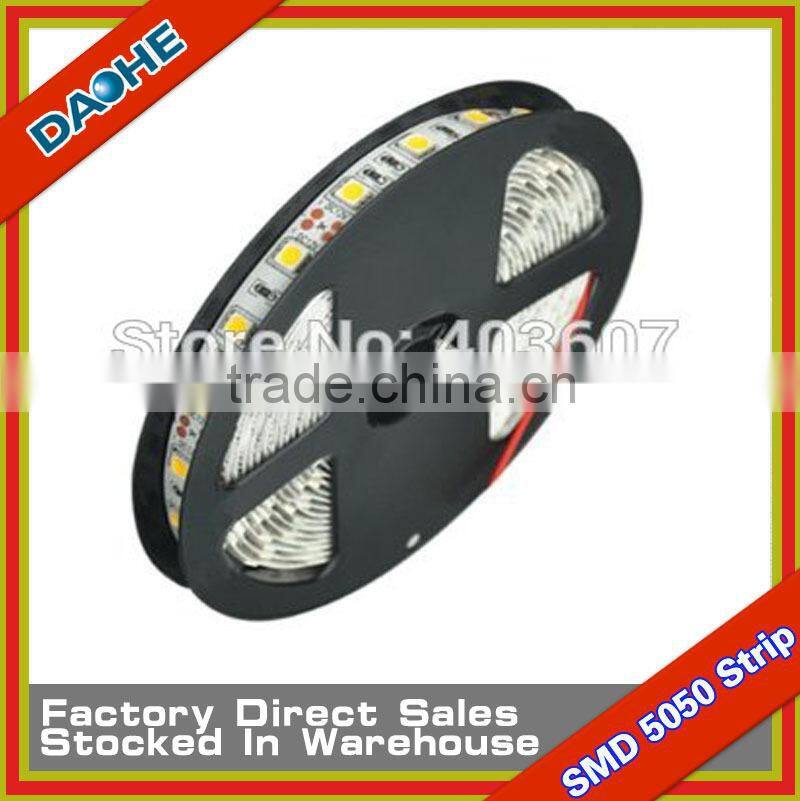 5 Meter White Green No-waterproof 5050 SMD 60LED/M 14.4W/M Super Bright LED Flexible Strip Light New