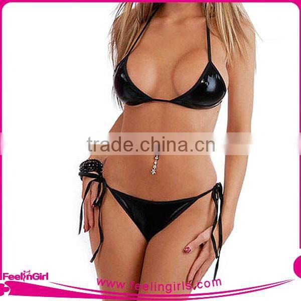 Black Very Hot Sexy Women Short Panty Underwear Bra Set