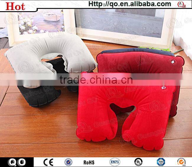 Low price pvc comfortable inflatable sleeping pillow