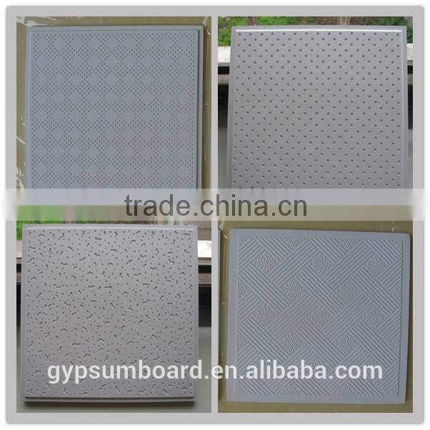 color gypsum board(ceiling) manufacturer/ decorative gypsum ceiling tile
