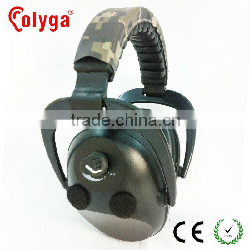 Electronic Protective Earmuffs with Camo pattern headband