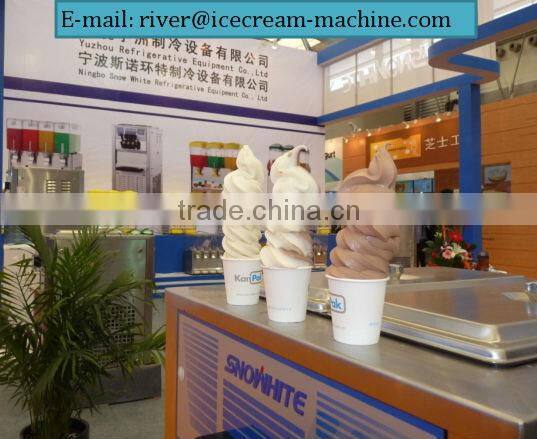 Soft serve, South America, ice cream powder, ice cream machine
