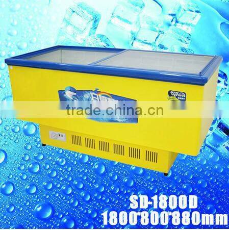 SD-2000D glass door chest freezers commercial solar freezer ultra low temperature freezer