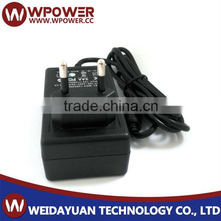 saa approved 12v 1500ma power adapter 18w