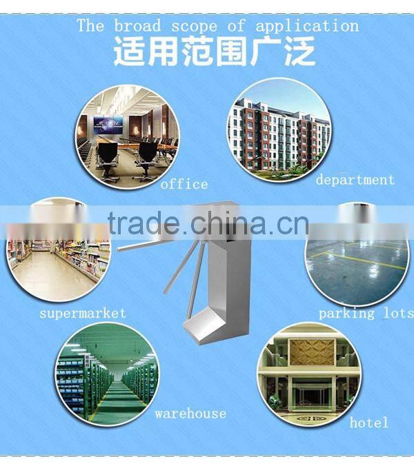 304 stainless steel high quality swipe card crowd management bridge type tripod barrier