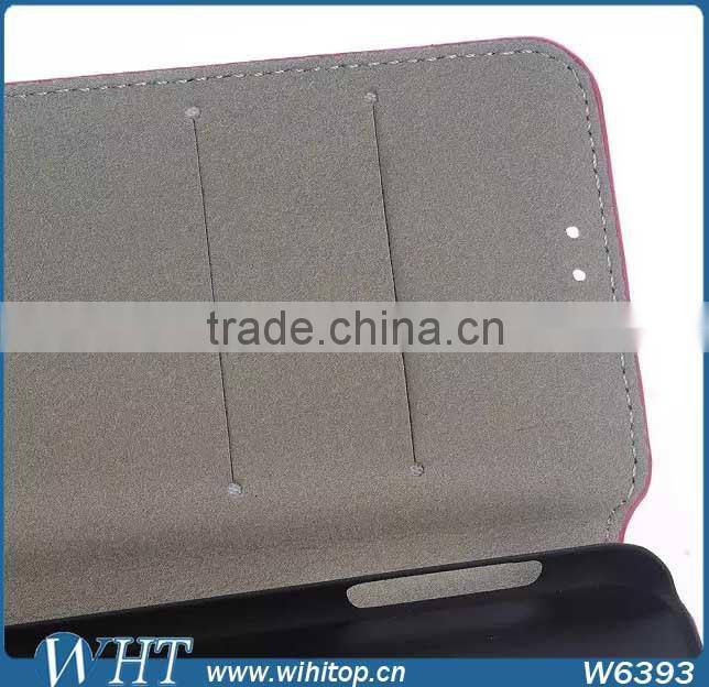 Korean Fashion Style Case Wallet Card Slot Case for Samsung Galaxy S6 , 6 colors optional