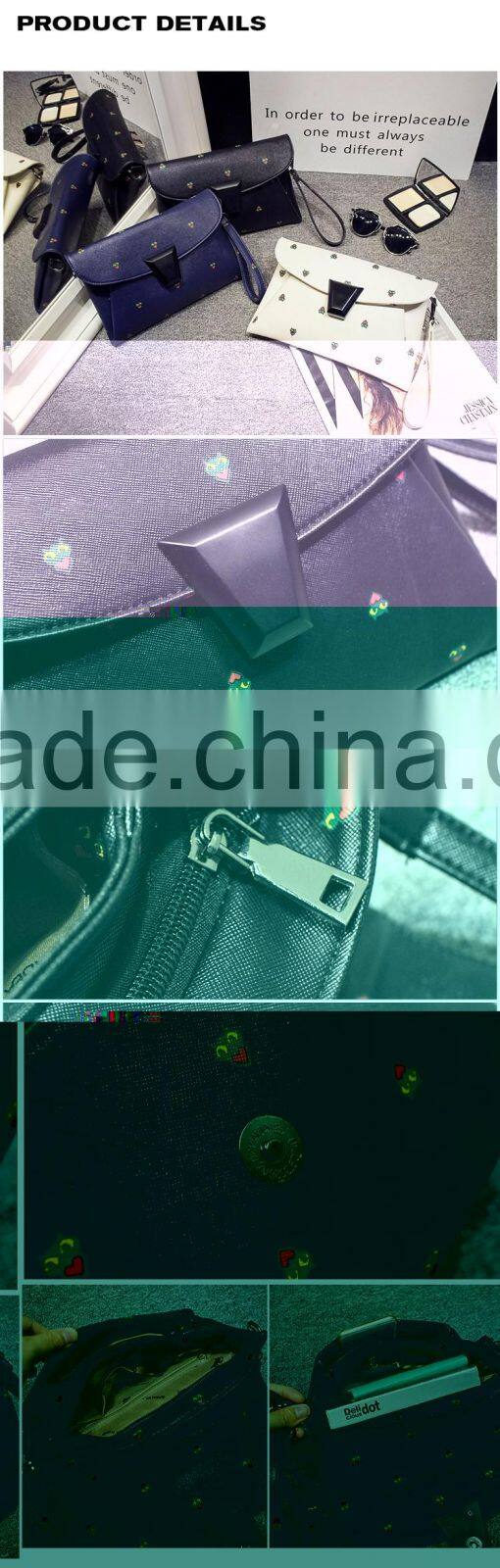 Fashion design Black PU Shoulder Bag for women