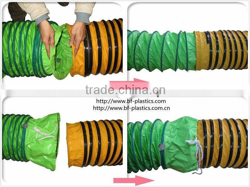 PVC anti scuff negative pressure exhaust air duct