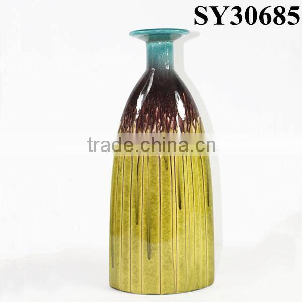 Indoor small glazed votive candle holder