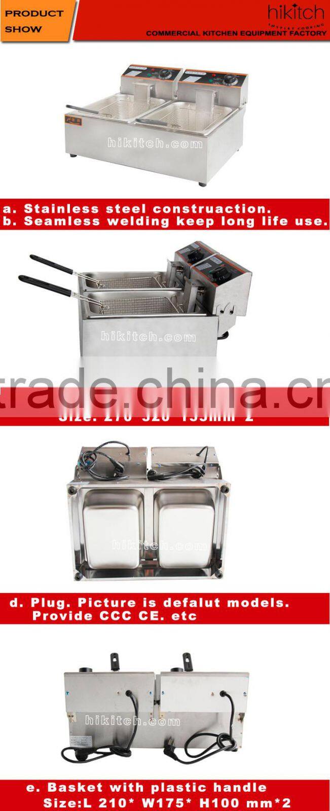 Commercial equipment 11L electric deep chicken fryers have reasonable price