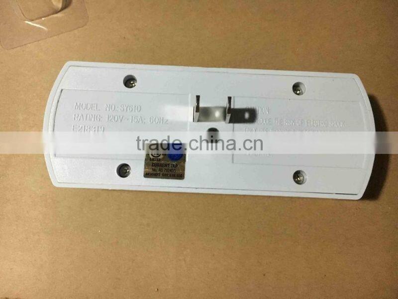 UL CUL outlet switch expansion port 3 adapter