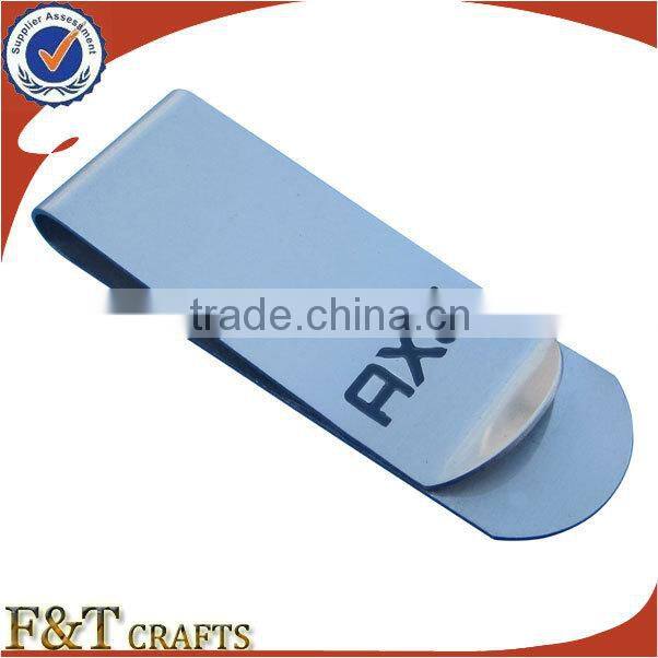 hot sales metal blank stainless steel money clip with laser engraved logo