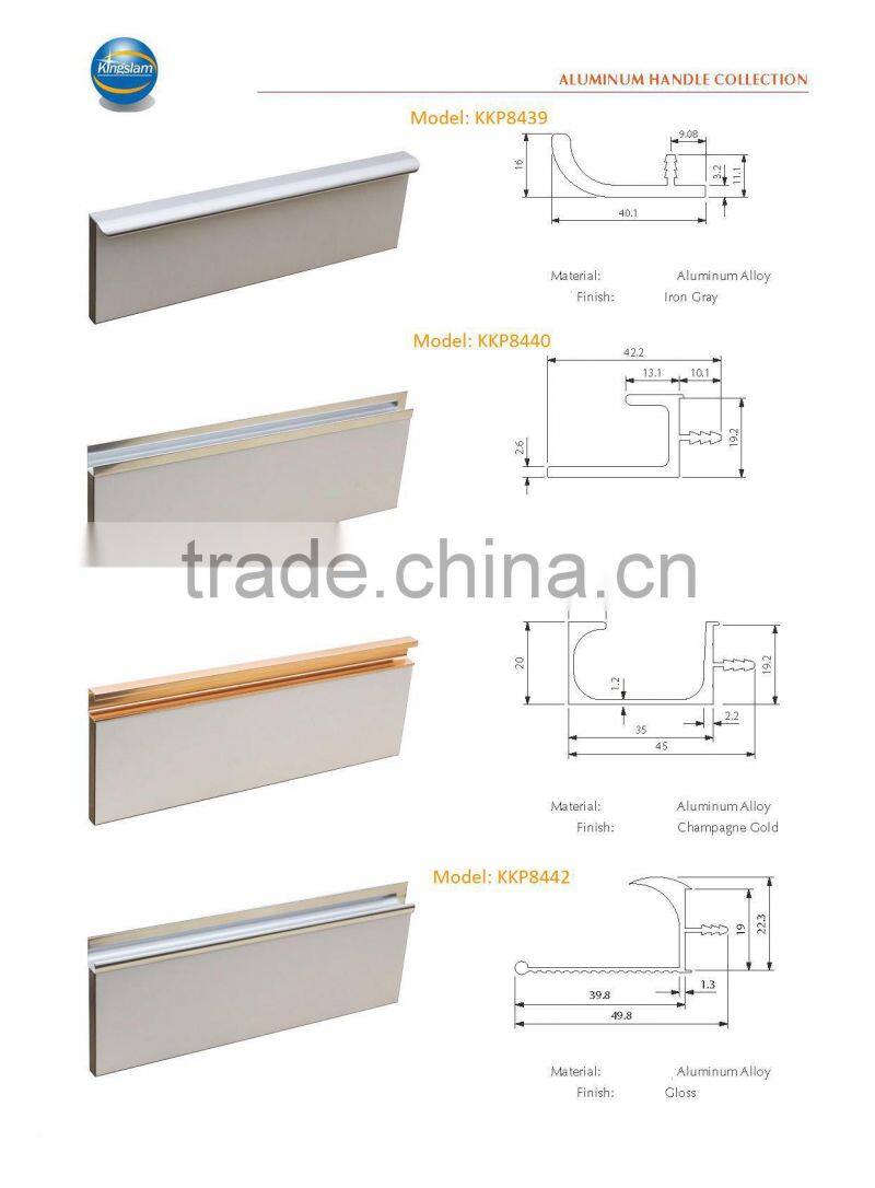 Aluminum edge profile for kitchen cabinet door (KKP8405)