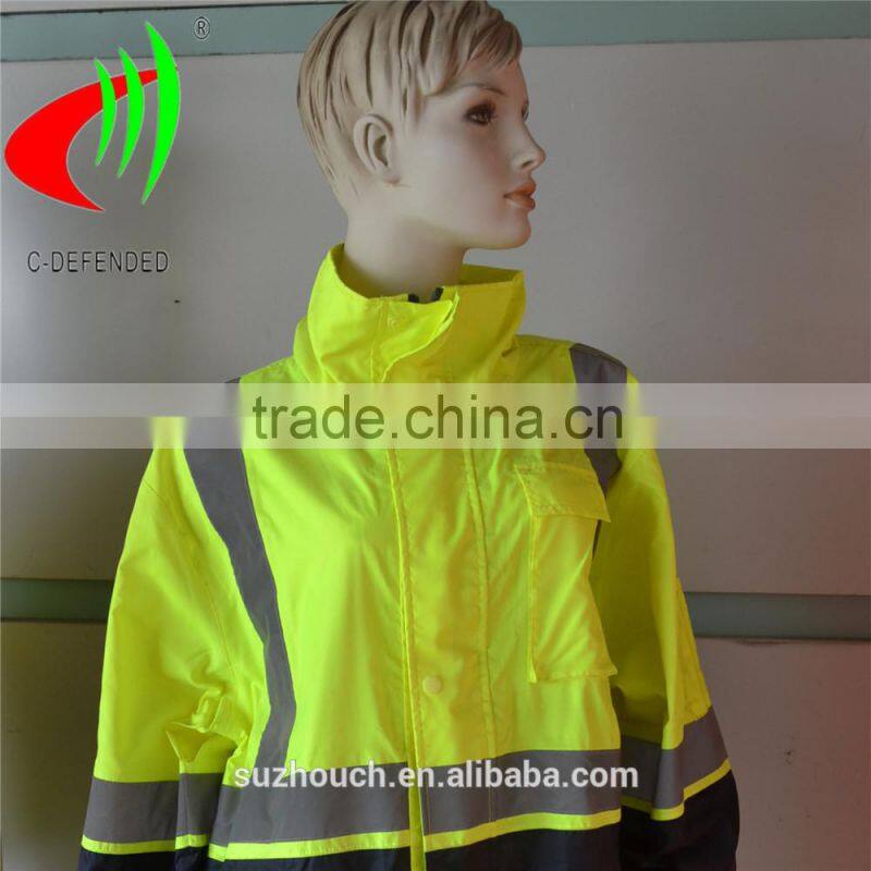 polyester taffeta fabric for raincoat reflective material for reflective safety clothing
