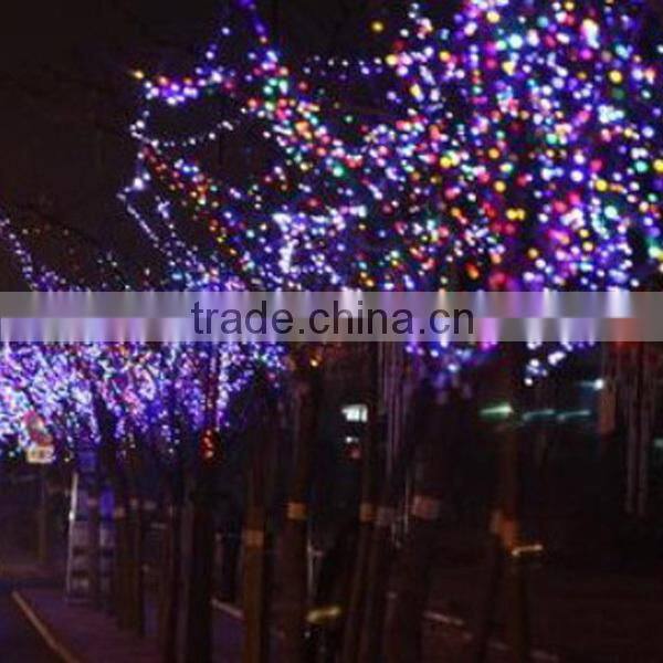Solar pannel 2V 450mAh outdoor decor 200 leds christmas party light Waterproof led copper wire string light