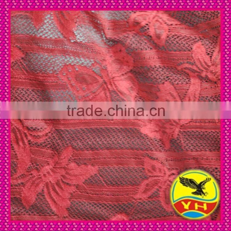Warp jacquard lace fabric