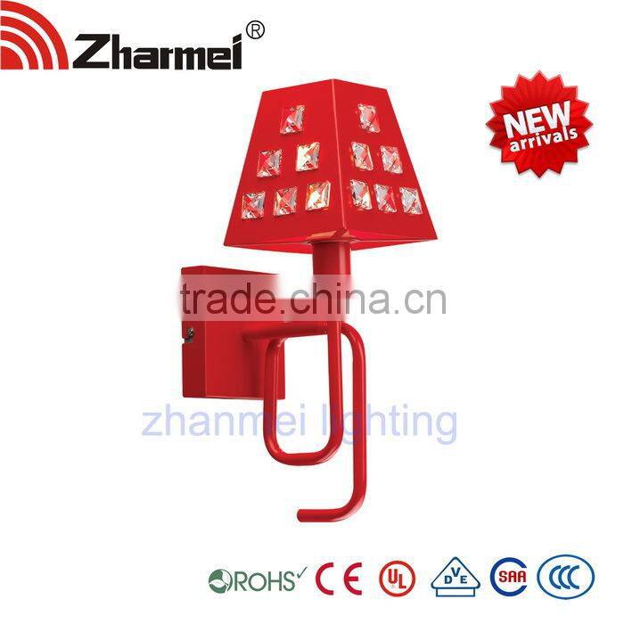 Modern Crystal and metal materials Wall Lamp,bedside lamp