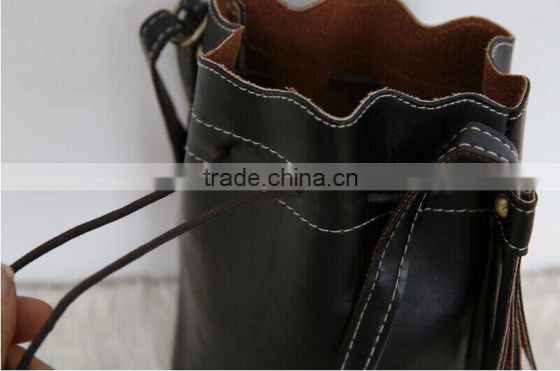 The new 2015 female bag shoulder inclined across packets Smoke with bucket bag ladies handbags