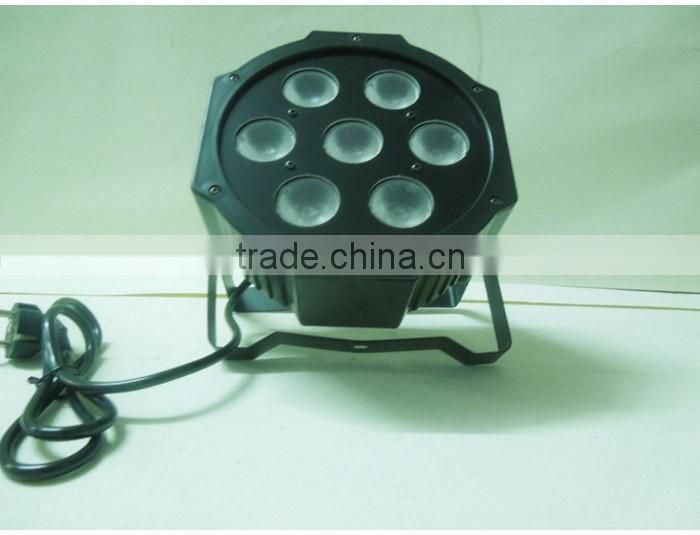 7pcs*3w RGBW LED Flat Par Light LED Wash Effect Indoor Stage Lighting