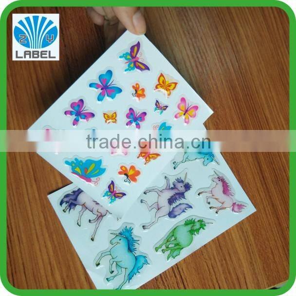 customized waterproof promotional die cut pvc sticker